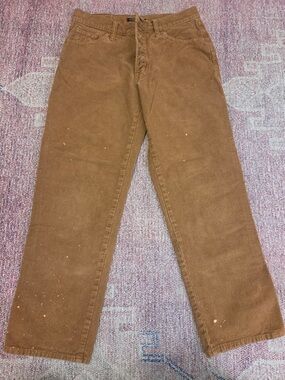 Lucky brand corduroy mid rise authentic straight ankle pants FLAW 29/8